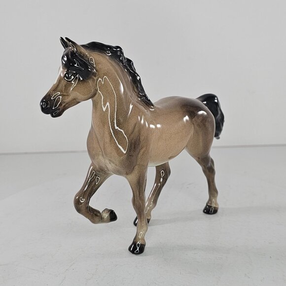 Hagen Renaker DW Morgan Stallion Thunder Figurine Brown Glossy *Repaired* - Picture 4 of 10